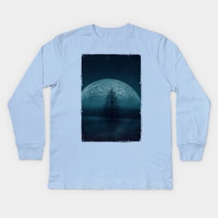 Moon Twilight Kids Long Sleeve T-Shirt
